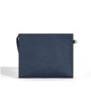 Pochette Montblanc Sartorial en cuir tweed bleu