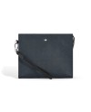 Pochette Montblanc Sartorial in Pelle Tweed Blue
