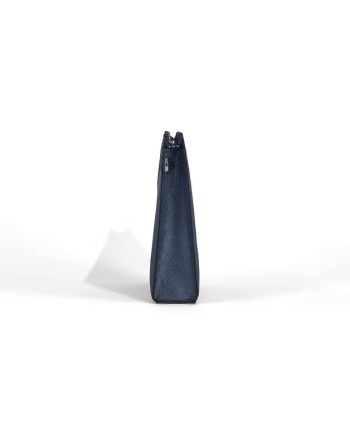Montblanc Sartorial Pouch in Blue Tweed Leather