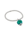 Chantecler Et Voilà Elastic Bracelet with Medium Paraiba Green Bell and Diamond