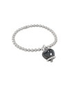 Chantecler Et Voilà Elastic Bracelet with Medium Black Bell and Diamond