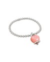 Chantecler Et Voilà Elastic Bracelet with Medium Pink Bell and Diamond
