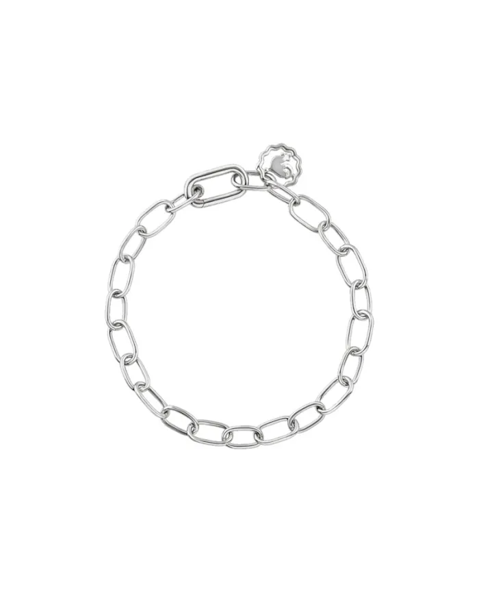 Bracciale Chantecler Accessori in Oro Bianco Maglie Ovali