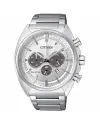 Citizen OF Metropolitan Chrono Eco Drive Chronograph with Silver Dial and Steel Strap