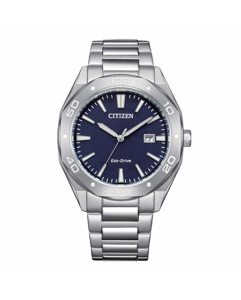 Montre Citizen OF Metropolitan Sports Eco Drive avec cadran bleu et bracelet en acier