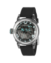Montre automatique U-Boat U-65 44 mm turquoise avec bracelet en caoutchouc noir