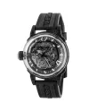 U-Boat U-65 Automatic 44mm White Watch with Black Rubber Strap