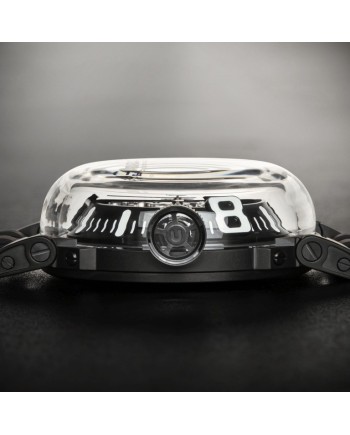 Orologio U-Boat U-65 Automatico 44 mm Bianco con Cinturino in Gomma Nero