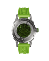 Montre automatique U-Boot U-65 44 mm verte avec bracelet en caoutchouc vert