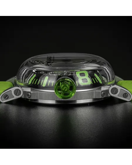 U-Boat U-65 Automatic 44mm Green Watch with Green Rubber Strap