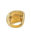 Chantecler Enchanté Ring in Gold-Plated Silver with Honey-Colored Resin