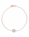 Casella Gioielli Rose Gold and Turtle Bracelet with Diamonds