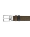Ceinture Montblanc en cuir kaki/noir avec boucle Everyday 30 mm