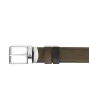 Cintura Montblanc in Pelle Kaki/Nera con Fibbia Everyday 30 mm