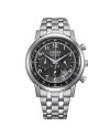 Chronographe Citizen Outdoor OF Eco-Drive en acier avec cadran noir