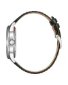 Montre Citizen Classic OF, cadran noir, jour/date, bracelet en cuir