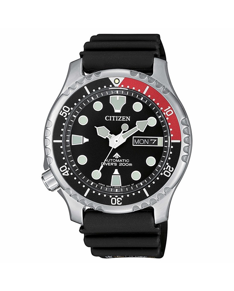 Citizen Promaster Diver's Automatic 200m Watch, Black Dial, Rubber Strap