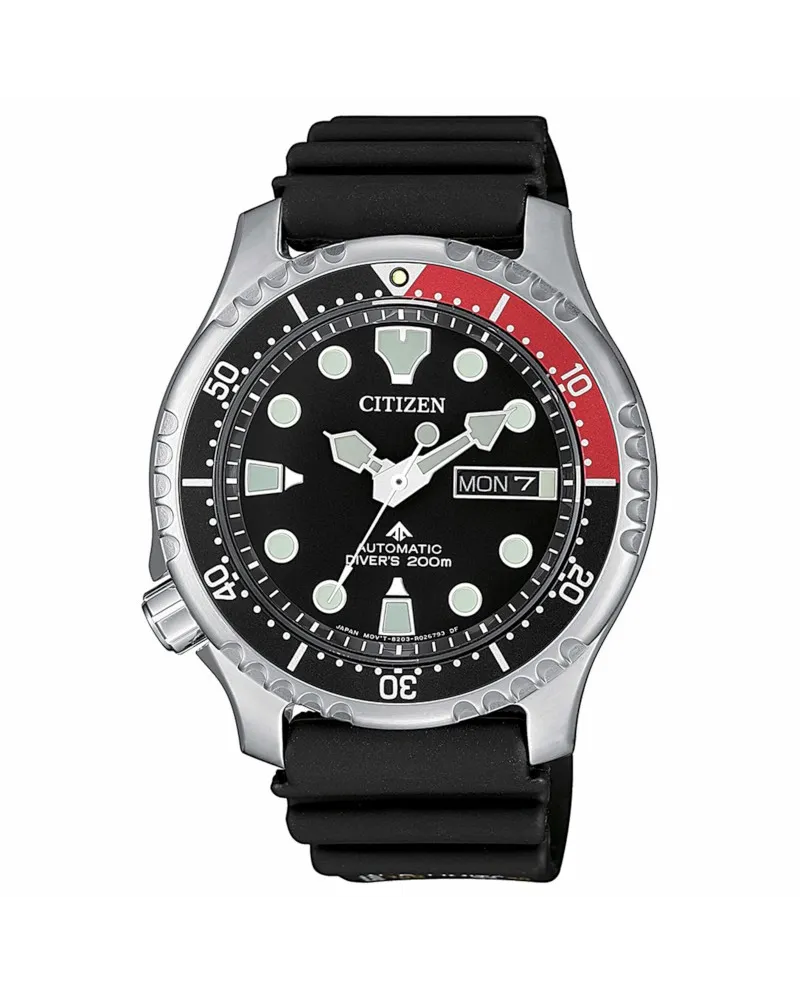 Montre Citizen Promaster Diver's Automatique 200 m, cadran noir, bracelet en caoutchouc