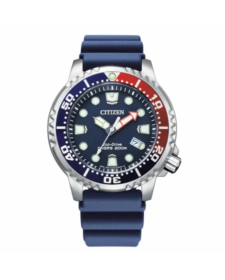 Montre de plongée automatique Citizen Promaster 200 m, cadran bleu, bracelet en caoutchouc