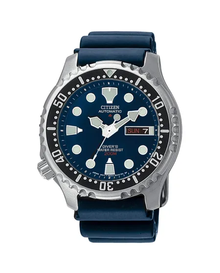 Citizen Promaster Diver's Automatic 200m Watch, Blue Dial, Rubber Strap