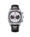 Citizen Racing OF Eco Drive Chronograph White Dial Leather Strap
