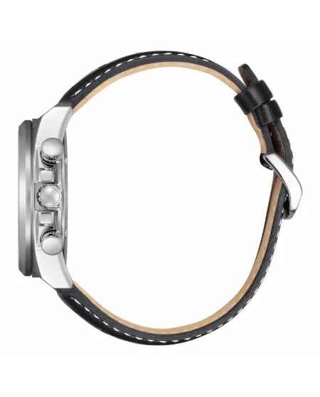 Cronografo Citizen Racing OF Eco Drive Quadrante Bianco Cinturino in Pelle