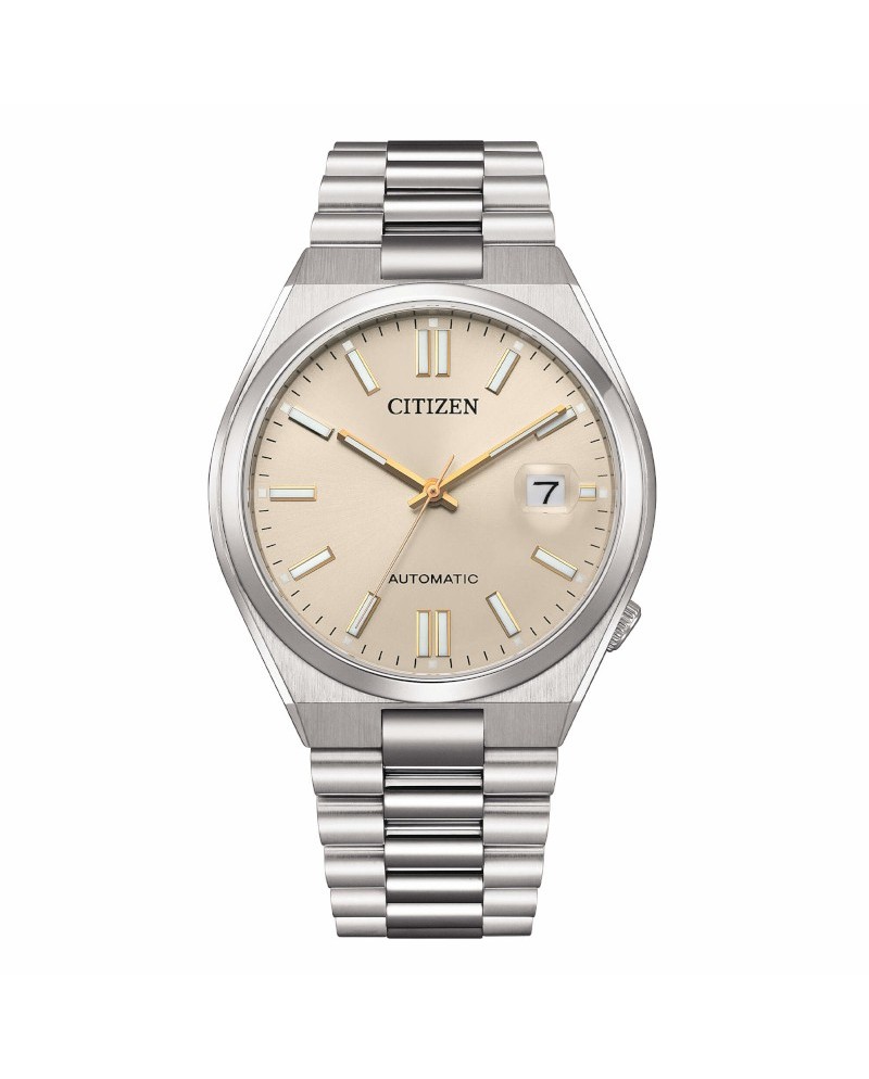 Orologio Citizen Tsuyosa 40 mm Quadrante Beige Cinturino Acciaio