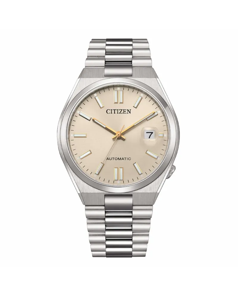Orologio Citizen Tsuyosa 40 mm Quadrante Beige Cinturino Acciaio