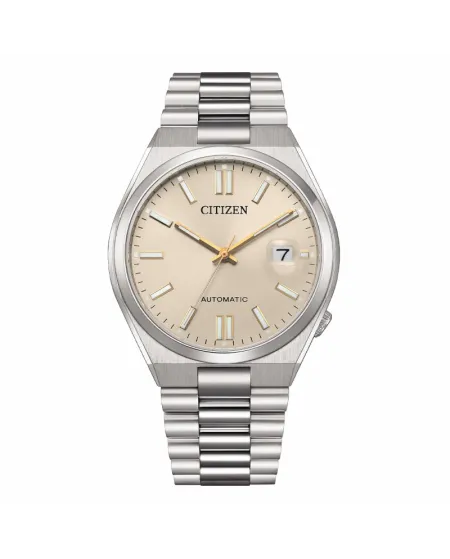 Citizen Tsuyosa Watch Beige Dial Steel Strap