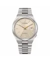 Montre Citizen Tsuyosa, cadran beige, bracelet en acier