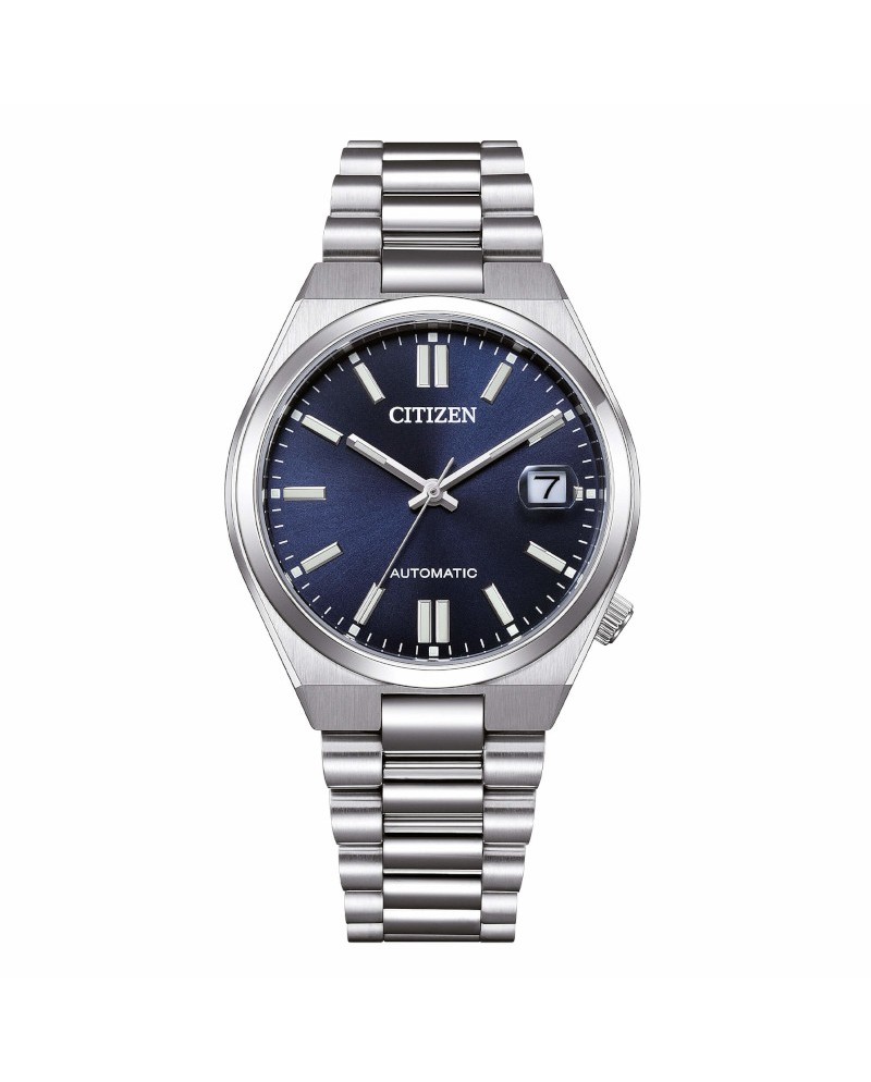 Montre Citizen Tsuyosa 37 mm, cadran bleu, bracelet en acier