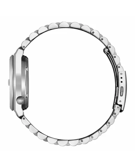 Montre Citizen Tsuyosa 37 mm, cadran bleu, bracelet en acier