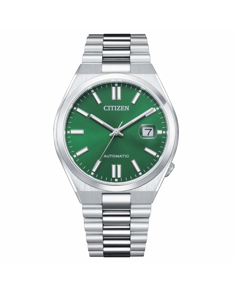 Orologio Citizen Tsuyosa 40 mm Quadrante Verde Cinturino Acciaio