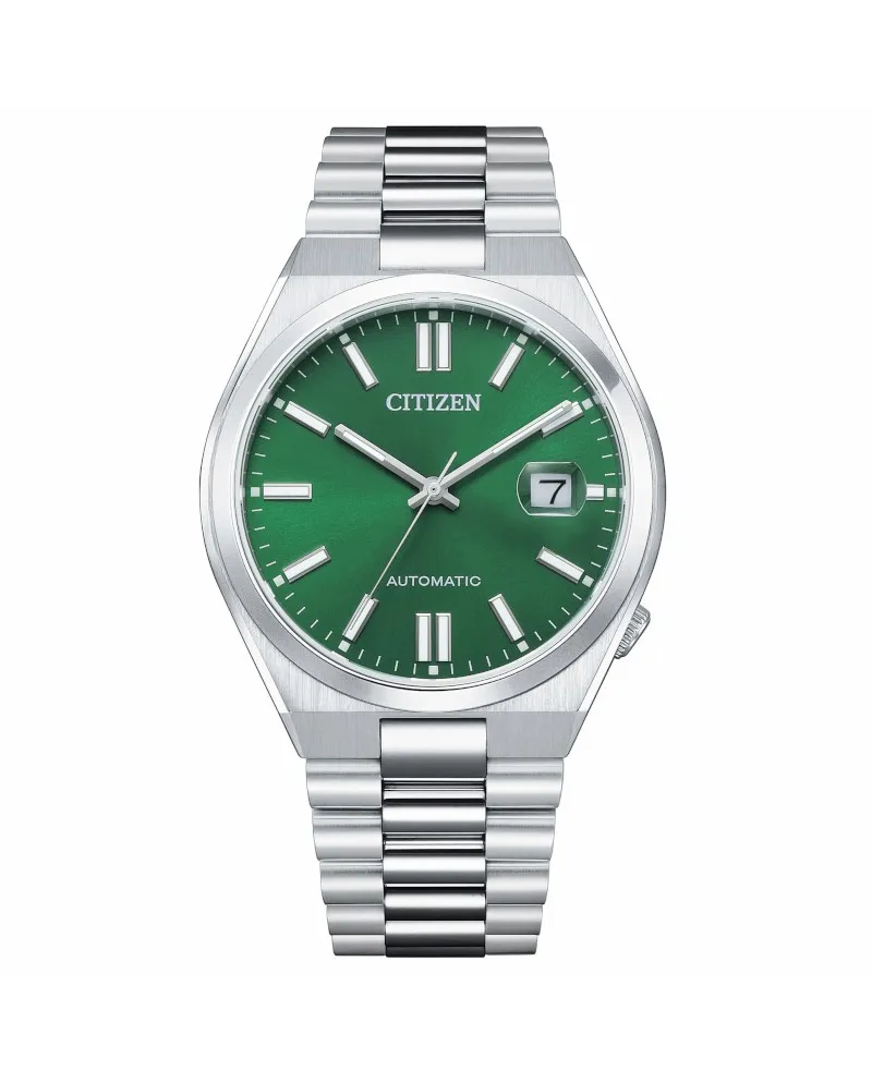 Orologio Citizen Tsuyosa 40 mm Quadrante Verde Cinturino Acciaio