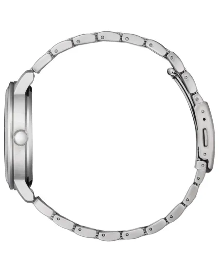 Citizen Classic OF Eco Drive Watch Black Dial Steel Strap