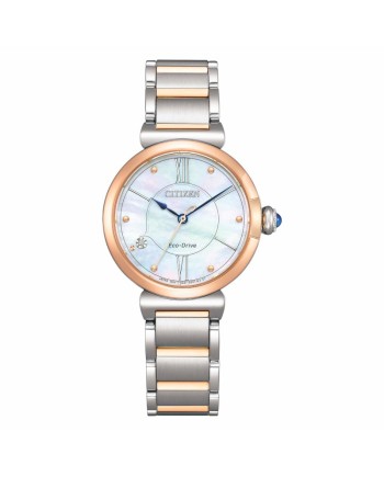 Montre Citizen Maybell Lady Eco-Drive avec cadran en nacre et bracelet en acier