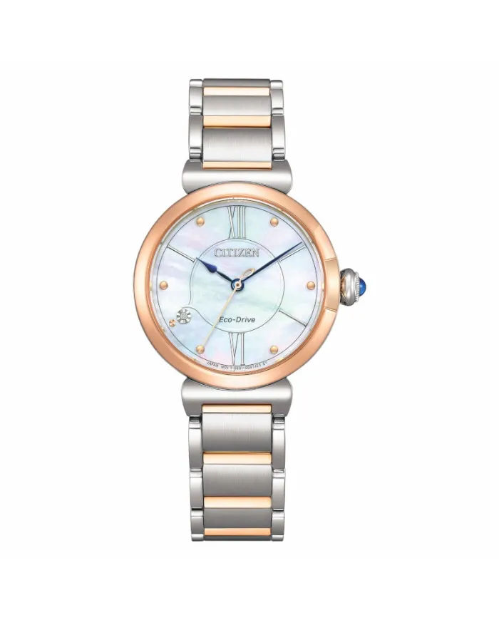 Montre Citizen Maybell Lady Eco-Drive avec cadran en nacre et bracelet en acier