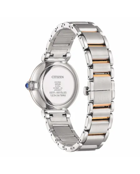 Citizen Maybell Lady Eco Drive Watch with Mother-of-Pearl Dial and Steel Strap