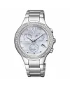 Chronographe Citizen L Lady Eco-Drive avec cadran en nacre et bracelet en acier