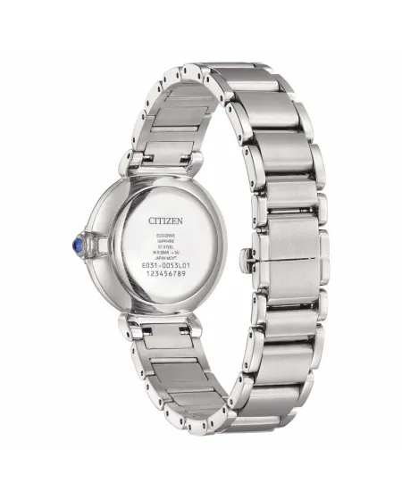 Citizen Maybell Lady Eco Drive Watch with Mother-of-Pearl Dial and Steel Strap