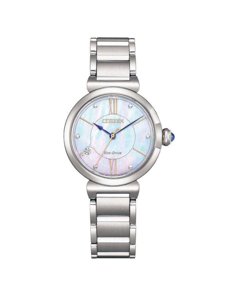 Citizen Maybell Lady Eco Drive Watch with Mother-of-Pearl Dial and Steel Strap