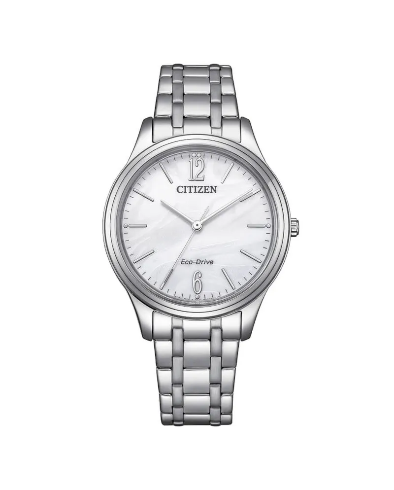 Orologio Citizen Lady Eco Drive Quadrante Bianco e Cinturino Acciaio