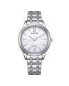 Orologio Citizen Lady Eco Drive Quadrante Bianco e Cinturino Acciaio