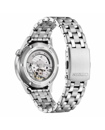Orologio Citizen Automatico Quadrante Bianco Openheart Cinturino Acciaio