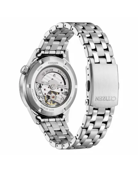 Orologio Citizen Automatico Quadrante Bianco Openheart Cinturino Acciaio