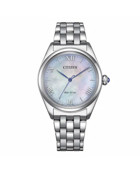 Citizen L Lady Eco Drive Watch with Mother-of-Pearl Dial and Steel Strap