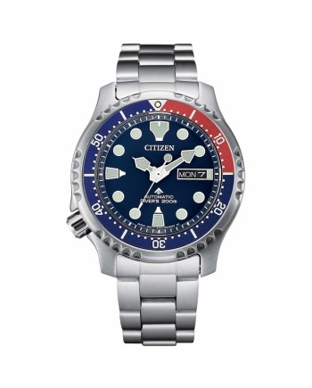 Montre Citizen Promaster Diver's Automatique 200m, cadran bleu, bracelet en acier