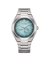 Montre automatique Citizen Zenshin 60 Super Titanium avec cadran turquoise