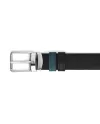 Montblanc Belt in Blue/Black Velvet Leather with Everyday Buckle 30 mm