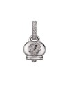 Petit pendentif Chantecler Campanella en or blanc et diamant coq